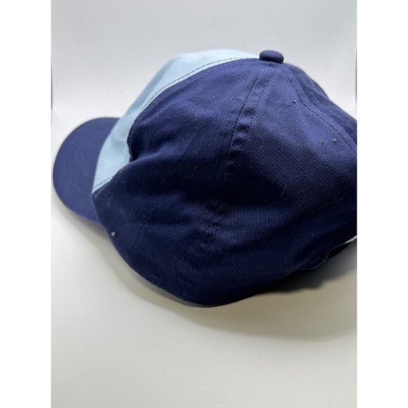 Bear Scout Embroidered Adjustable Baseball Cap In Navy & Light Blue Cotton - Picture 4 of 10